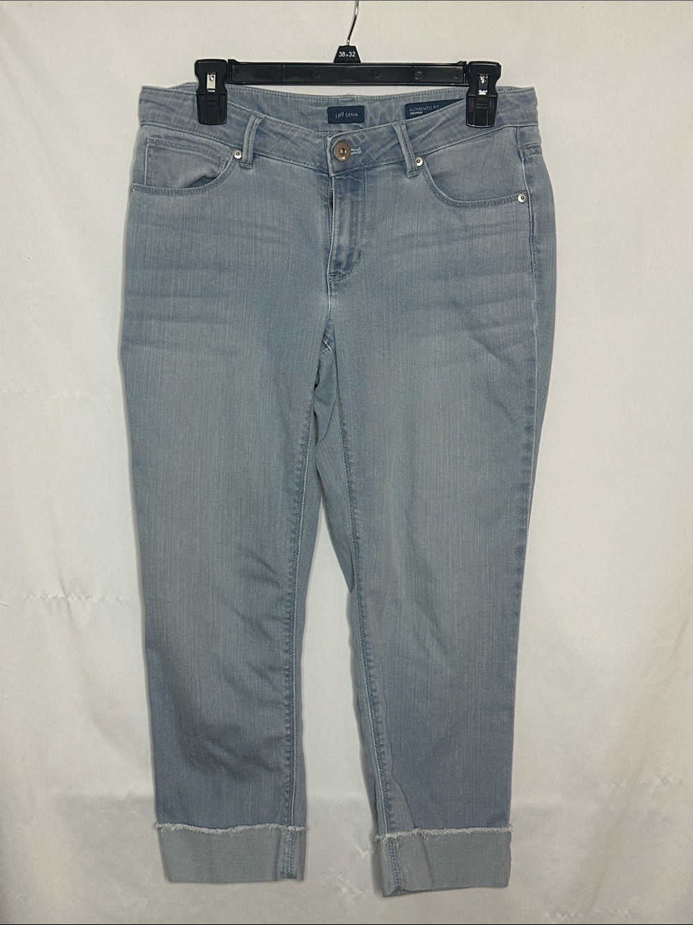 J. JILL | Light Blue Denim Cropped High Ankle Jeans Womens Size 6P